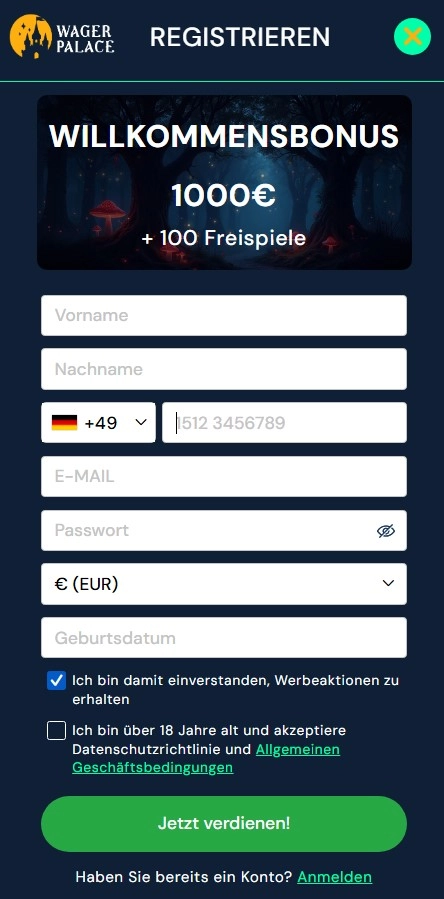 Registrierung
